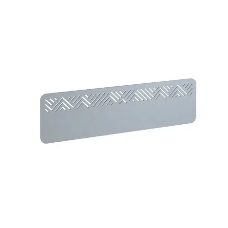 Chevron Acoustic Desktop Screen - 1400mm - Light Grey